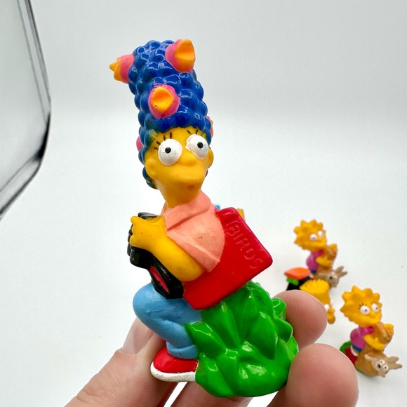 Vintage The Simpsons Camping Adventure Burger King PVC Figures - Picture 3 of 12